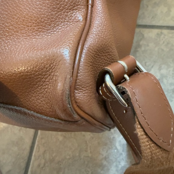 Vintage Longchamp LE FOULONNÉ BACKPACK in Caramel Leather main image 4